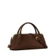 Дамска кафява чанта LOCK SUEDE TORY BURCH — снимка 3