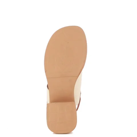 Дамски Сандали На Ток CARLO FABIANI – 247-3669 CREMA — снимка 4