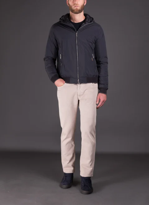 Бомбър яке с качулка Moorer 100% POLYESTER