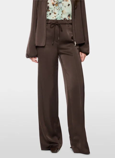 Сатениран панталон с връзки 'Warri' Marc Cain Collections