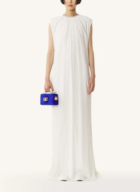 Дълга рокля с декоративни кристали Lanvin