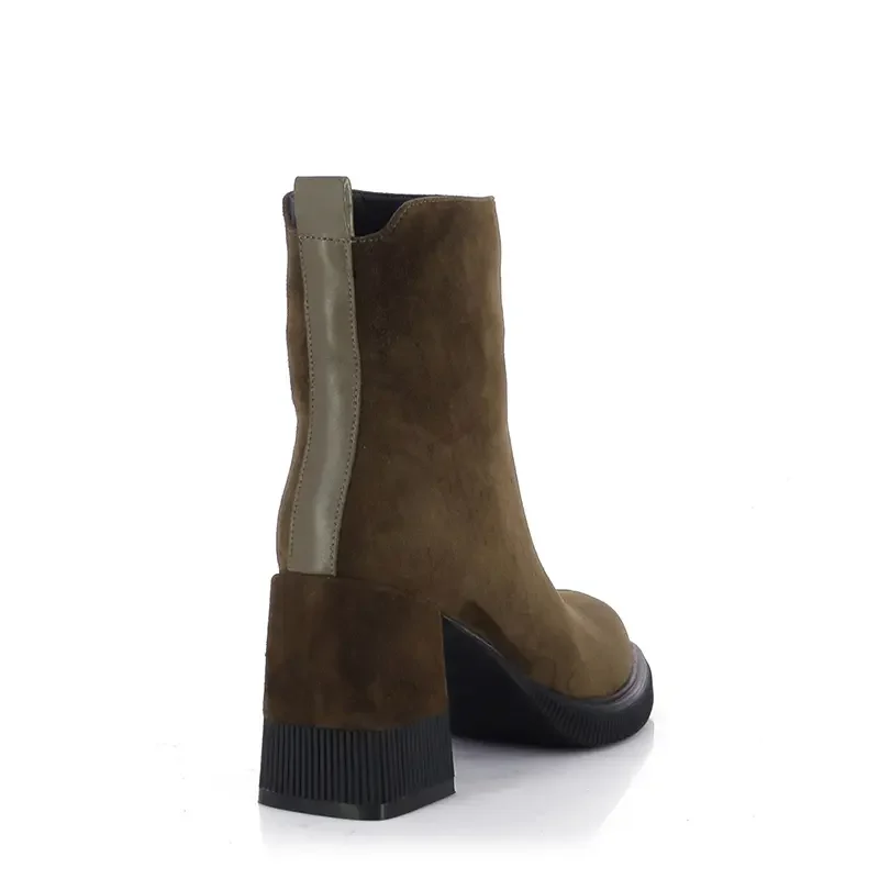 Дамски Боти На Ток CARLO FABIANI – 2302856 BROWN SUEDE — снимка 2