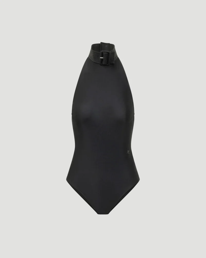 Courrèges Buckle-Detailed Sleeveless Bodysuit