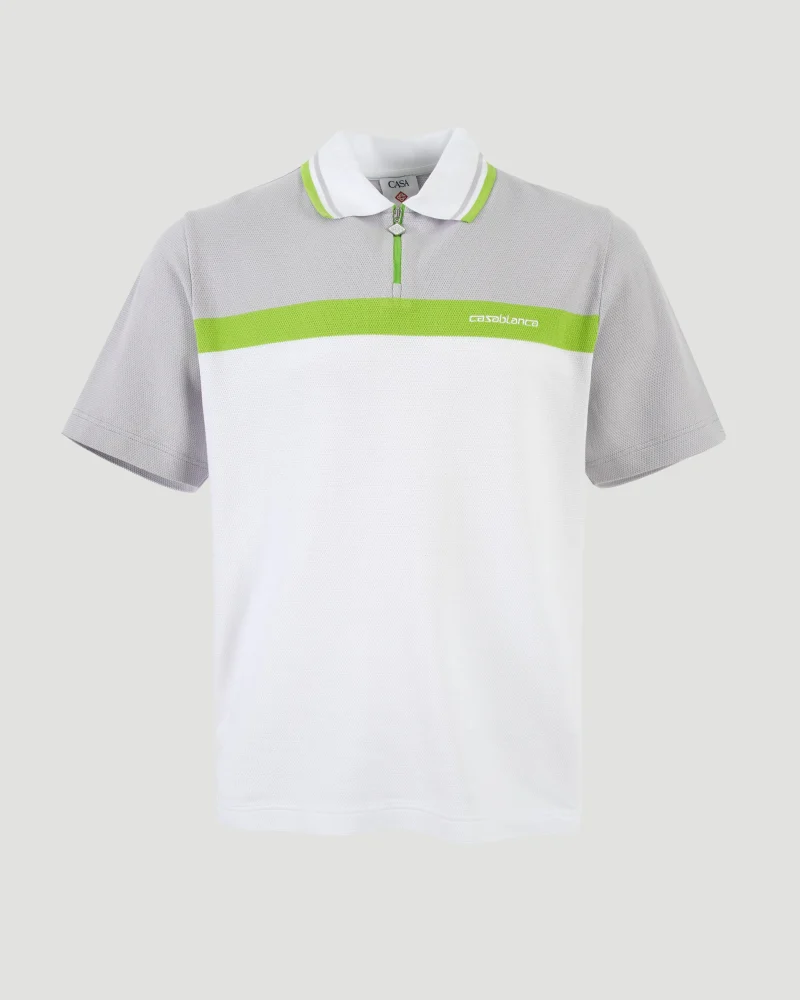 Grey Short Sleeve Polo Shirt