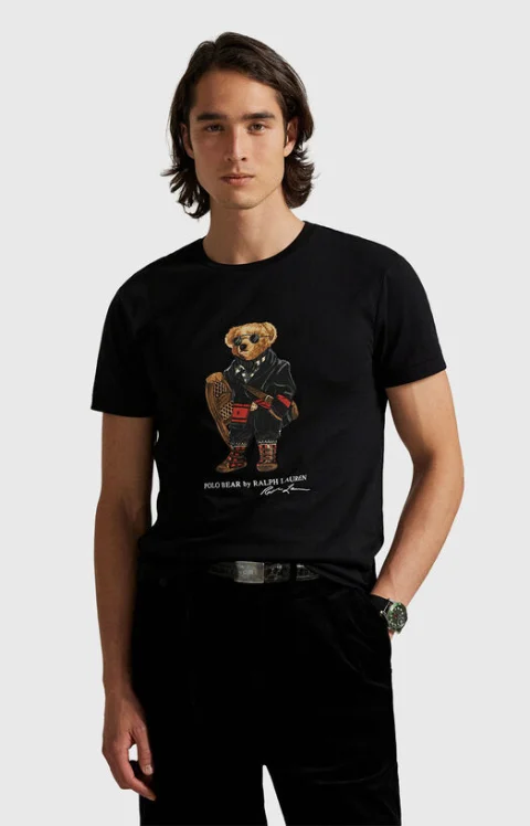 Слим тениска с Polo Bear принт