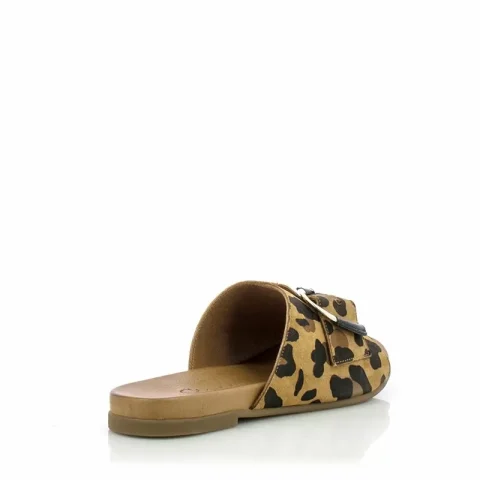 Дамски Равни Чехли CARLO FABIANI – 030-02-2672 LEOPARD/BLACK — снимка 2
