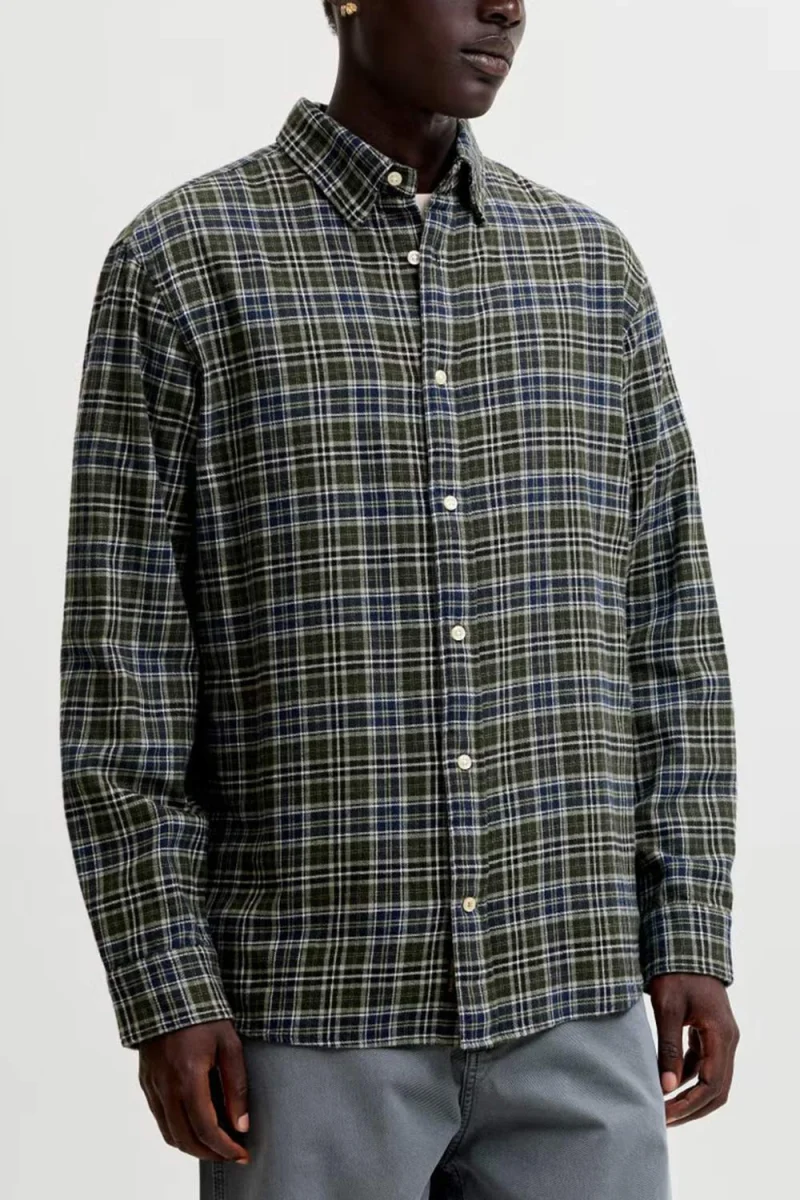 Риза Jjefield Check 12298946 19-0509 TCX rosin — снимка 2