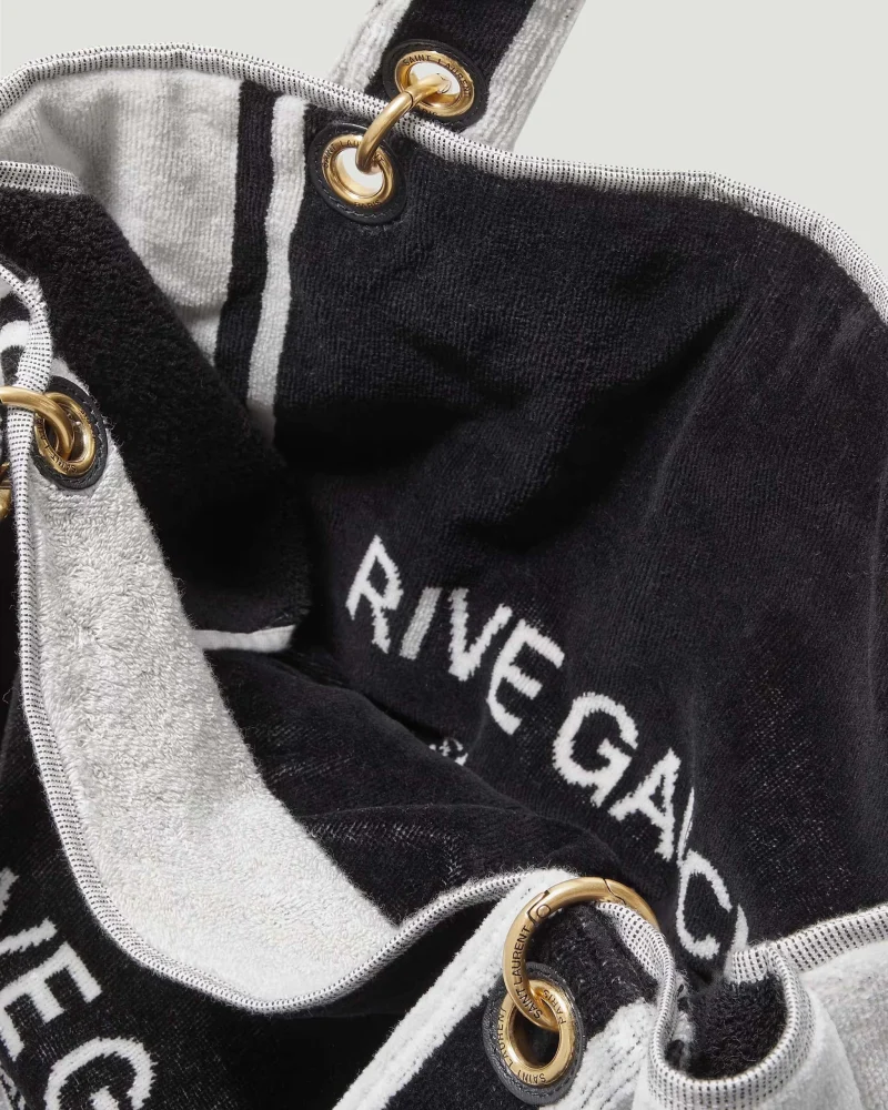 Rive Gauche Towel Tote Bag in Terry Cloth — снимка 2