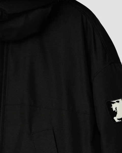 Faux Fur Trim Nylon Parka — снимка 4