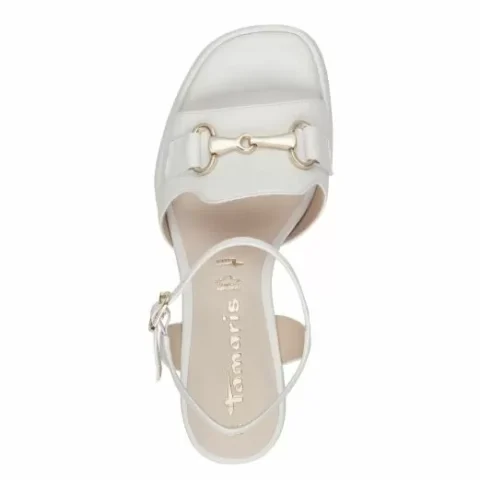 Дамски Сандали На Ток TAMARIS – 1-28002-42-100 WHITE — снимка 5