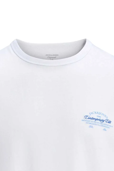 T-Shirt Jornantucket Script Chest 12290859 11-0601 TCX bright white — снимка 2