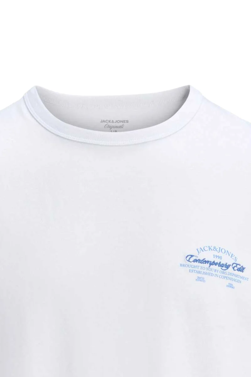 T-Shirt Jornantucket Script Chest 12290859 11-0601 TCX bright white — снимка 2