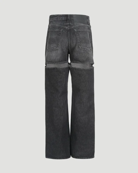 The Black Cut-Out Jeans — снимка 2