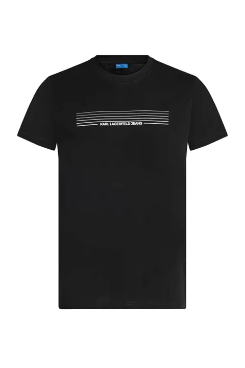 T-Shirt Klj Slim Stripes Logo B3M17001 999 black