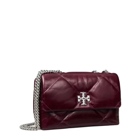 Дамска чанта бордо Kira Diamond TORY BURCH — снимка 5