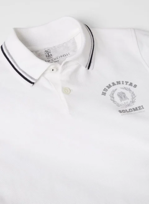 Полошърт с принт 'Solomei' Brunello Cucinelli Kids 12 — снимка 2