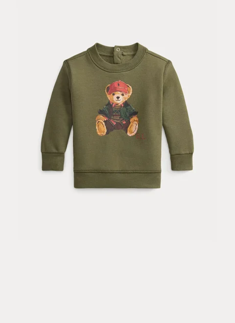 Суитшърт с принт 'Polo Bear' Ralph Lauren Kids 9M-24M