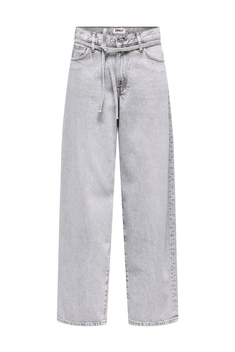 Jeans Onlgianna Mw Str Lg Bleach Dot 15352024 BS000056 light grey denim