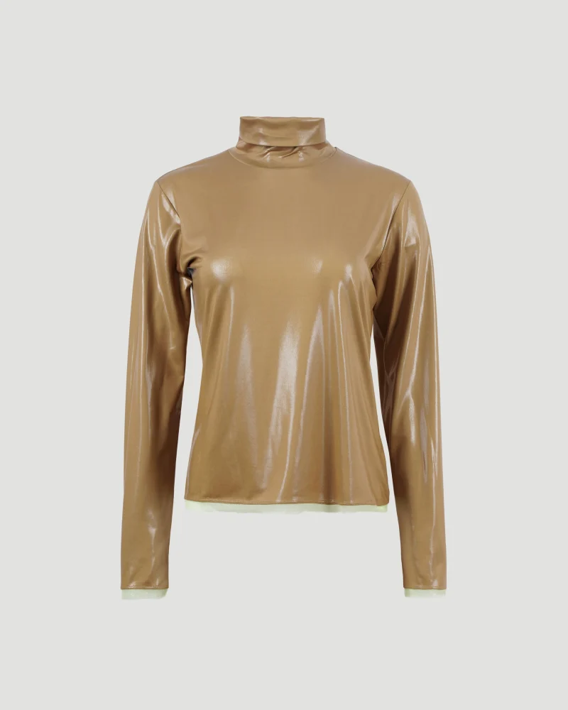 Shiny Jersey Top