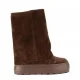 Дамски кафяви боти Double Face Casadei — снимка 2