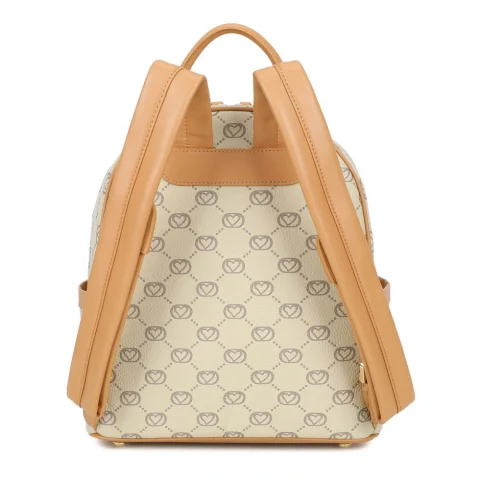 Дамска бежова раница Monogram Braccialini — снимка 6