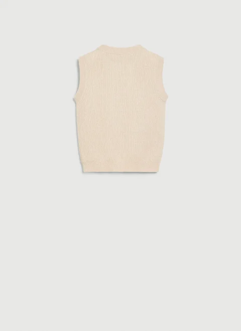 Пуловер без ръкав 'Sparkling note' Brunello Cucinelli Kids 12 — снимка 2
