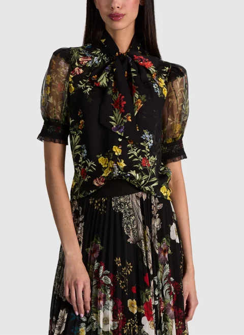 Блуза с флорален принт 'Brentley' Alice + Olivia — снимка 4