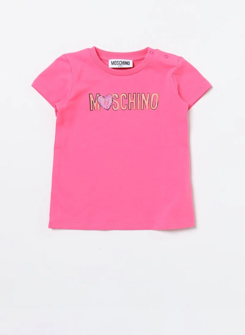 Тишърт с принт Moschino Kids