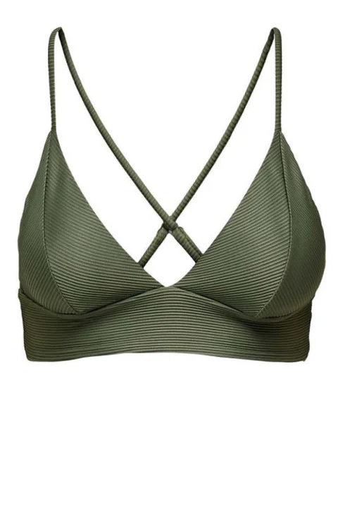 Бански Onlbobby Life Rib Bikini Top 15223709 19-0510 TCX kalamata