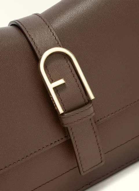 Чанта Furla Flow Mini Nuvola Espresso — снимка 3