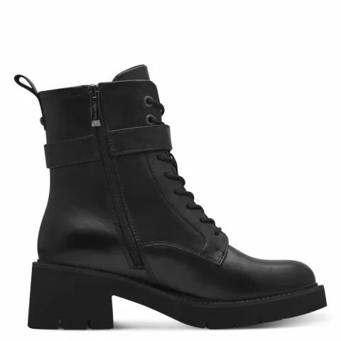 Дамски Кубинки TAMARIS – 1-25240-43-003 BLACK LEATHER — снимка 2