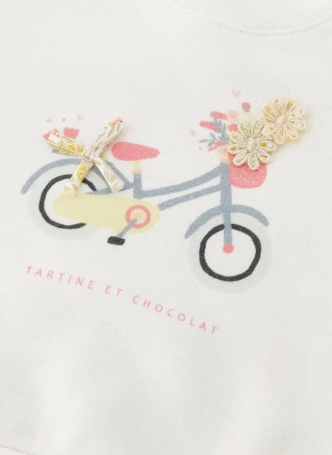 Суитшърт с 3D принт Tartine et Chocolat — снимка 5