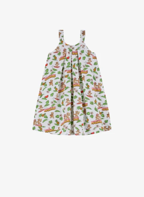 Рокля с цялостен принт Moschino Kids — снимка 2