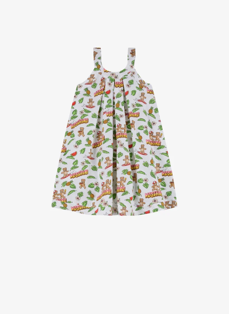 Рокля с цялостен принт Moschino Kids — снимка 2