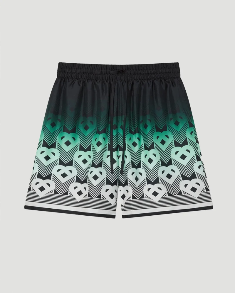 Gradient Monogram Silk Shorts