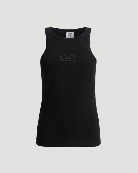 Black Tank Top with Logo