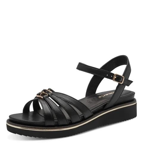 Дамски Сандали На Платформа TAMARIS – 1-28242-46-001 BLACK — снимка 3