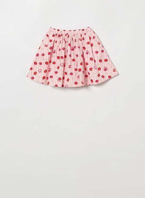 Пола с принт 'Cherry' Moschino Kids — снимка 2