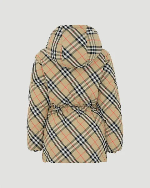 Reversible Check Nylon Puffer Jacket — снимка 2