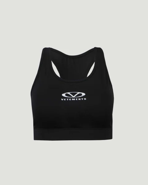 Black Sports Top with Logo