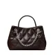 Дамска кафява чанта SMALL FLEMING CARRYALL TORY BURCH — снимка 4