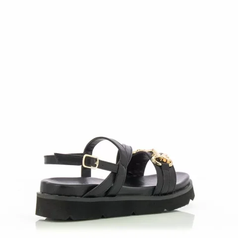 Сандали Момичета PATRIZIA PEPE – PPJ238.01 NERO/PLATINO — снимка 2