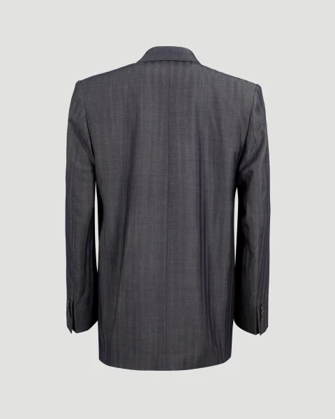 Pinstripe Blazer in Grey — снимка 2