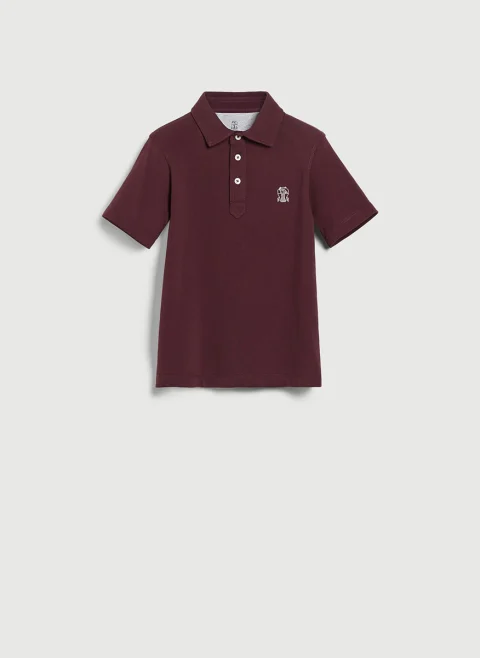 Класически полошърт Brunello Cucinelli Kids 8-10