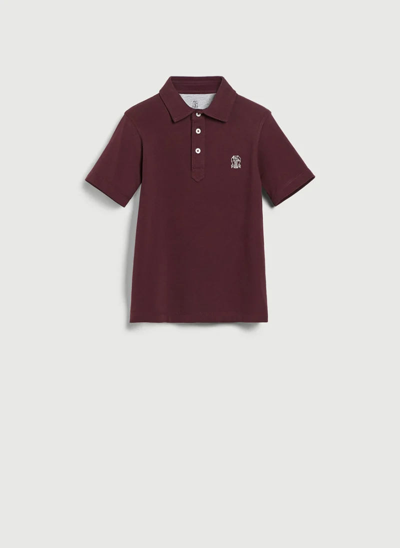 Класически полошърт Brunello Cucinelli Kids 8-10