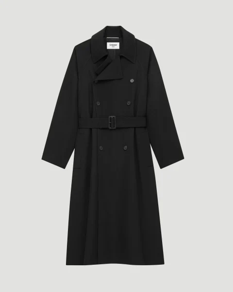 Long Coat in Grain de Poudre — снимка 2