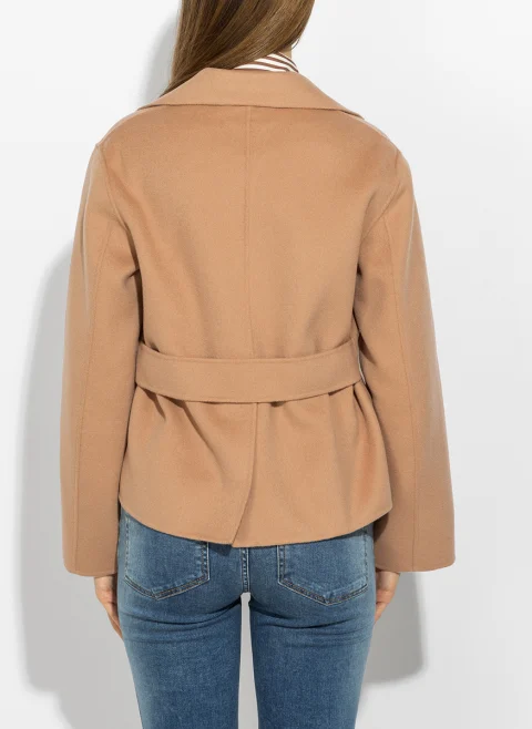 Късо палто от фина вълна Weekend Max Mara Wkdpelota — снимка 3