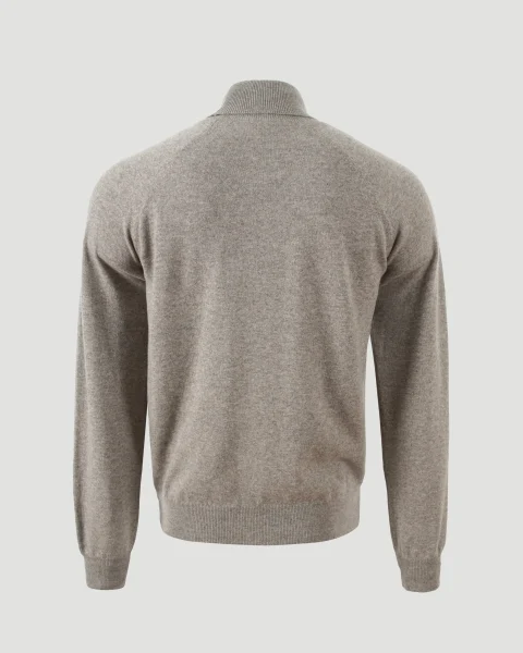 Turtleneck Sweater in Taupe — снимка 2