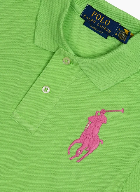 Полошърт с бродерия Ralph Lauren Kids 7-14 — снимка 3