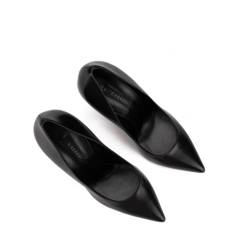 Дамски черни обувки с ток "Blade" Casadei — снимка 8